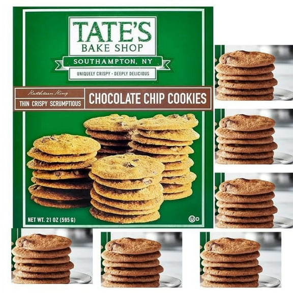 Thin Chocolate Chip Cookies|BakeShop |, 21 Ounce per Box pack, Favourable for all occassions (1 Pack)