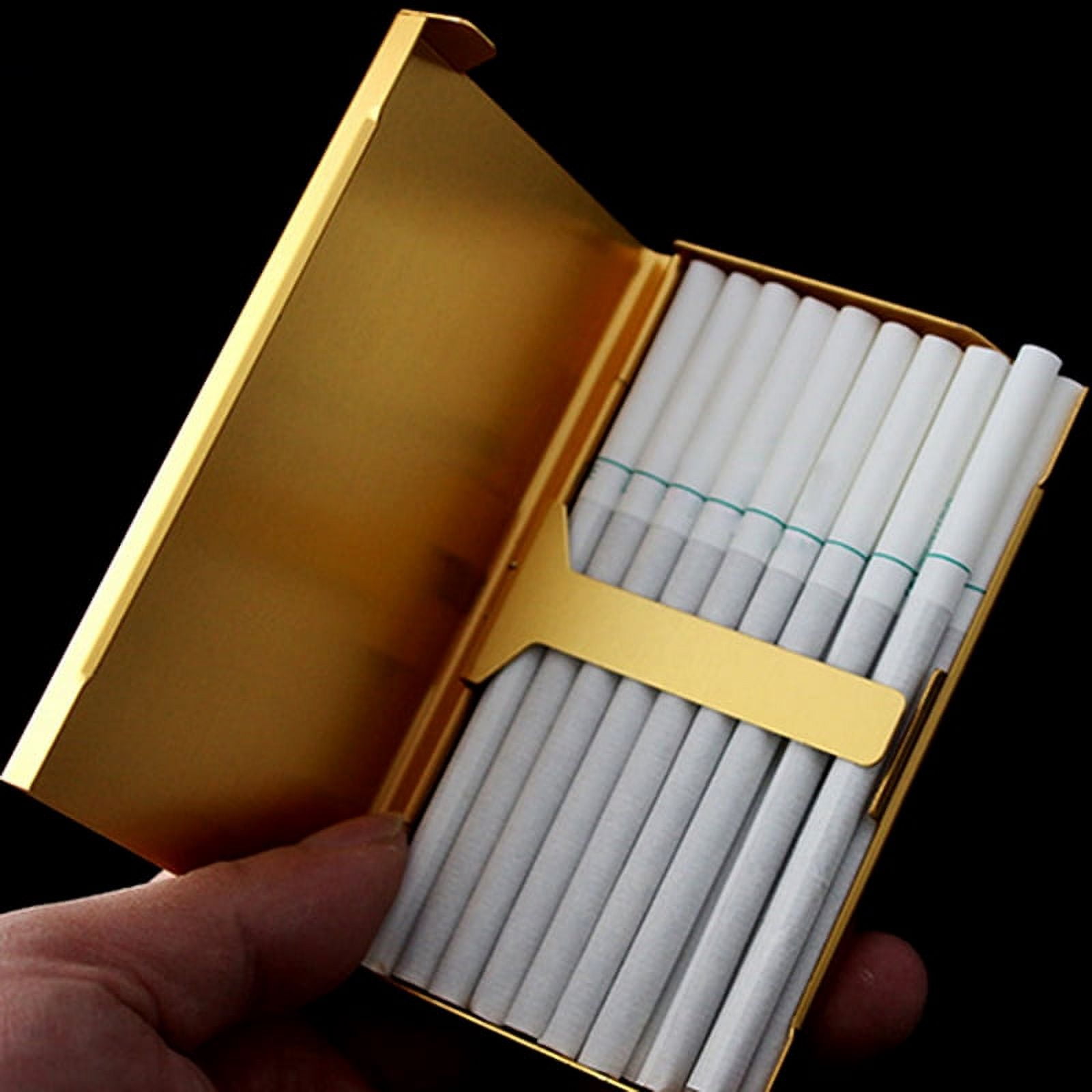 Thin Cigarette Case Foe Women 20 Stickers Ladies Metal Cigarette Gift Portable Pocket Size Box Case XN253