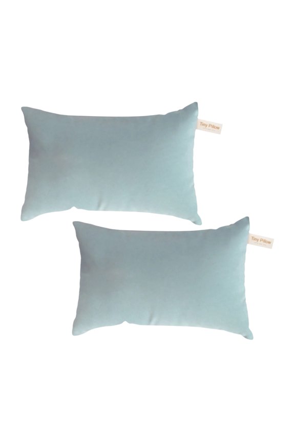Thin Cooling Pillow Microfiber Soft Machine Washable 2 Pack 11 x 7 Inch