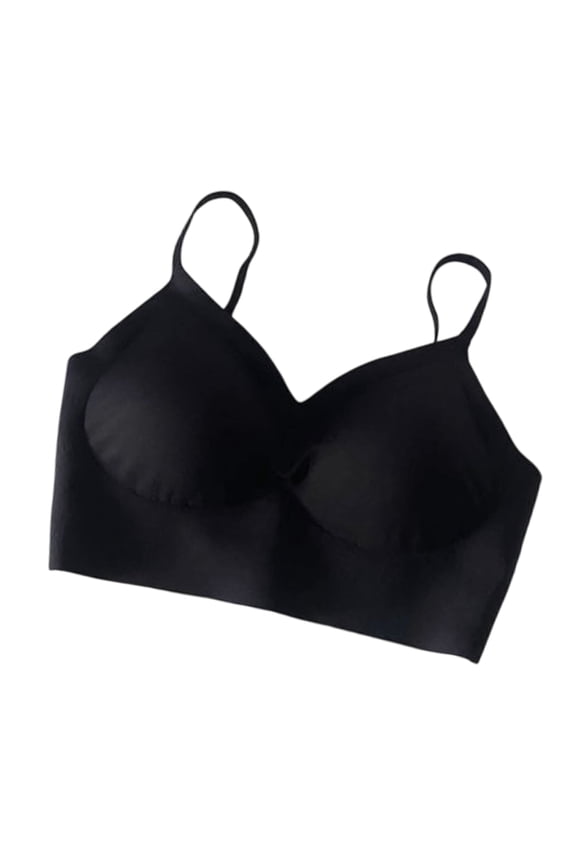 Thin Cotton Bralette For Women U Shaped Backless Design Convertible Spaghetti Straps Support Wirefree Underwear Bra