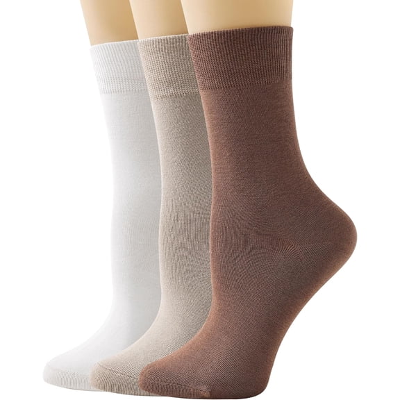 Thin Crew Socks for Women, Soft Cotton Socks Casual Boot Socks Dress Socks