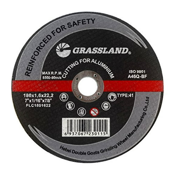 Thin Cutting Disc, Aluminum Freehand Cut-Off Wheel - Flat - 7" x 1/16" x 7/8" - T41 - (100 Pack)