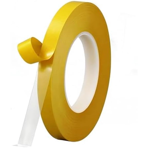 -Thin Double Sided Tape 1/2 inch by 66FT Two Sides Sticky Tape with Transparent , for DIY Arts & Crafts, Scrapbook, Wrap, Card Making, Fixed Clothes, Wall Poster Mounting, Strips