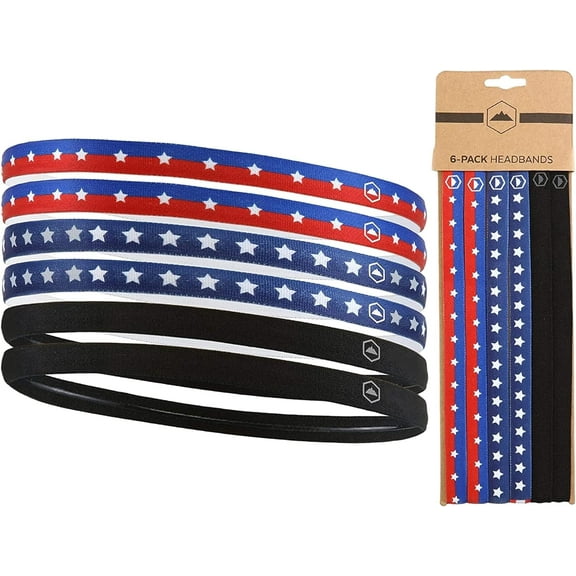 Thin Elastic Headbands for Women - Athletic Headbands - Sports Headbands Men - Soccer Headband - Workout Headbands for Women