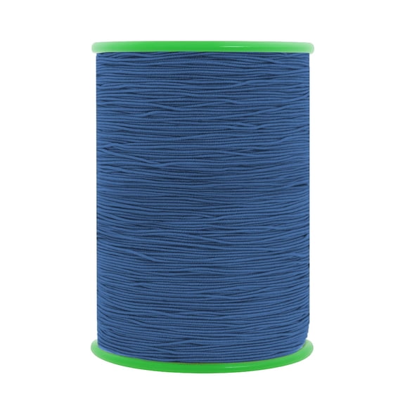Thin Elastic Thread for Sewing Machines, Denim Shirring Knitting Smocking DIY, 0.6mm Stretch Yarn, 546 Yards Durable Craft Thread, Blue