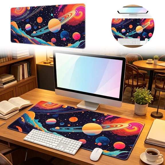 Thin Extended Pad With Smooth For with desk mat | Fine gaming surface for Gaming & Office | Ergonomic Design with smooth tracking | Extended Pad With Smooth For Work And Gaming Comfort Feature Purple