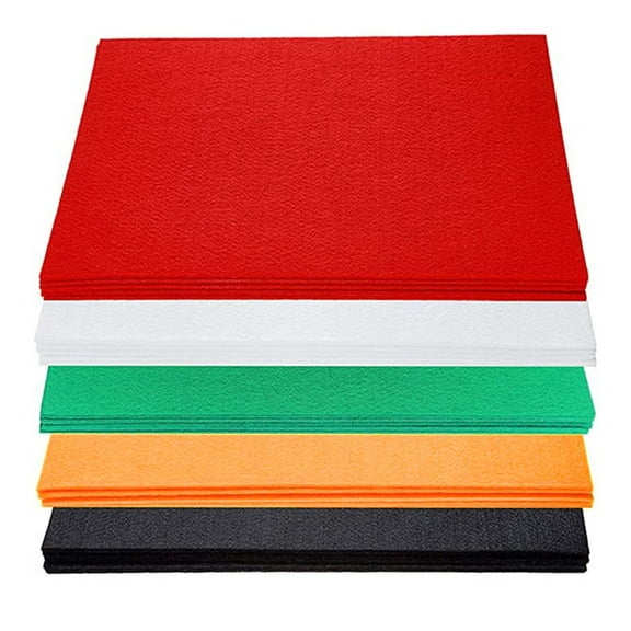 Thin Felt Fabric Sheets, Assorted Colors Stiff Felt Sheets for Crafts DIY Patchwork Sewing Projects Decoration (Mixed Color 2, 8×12 inches)