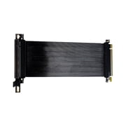 90 Degree Right Angle PCIe 5.0 X16 Risers Cable Vertical Graphics Card Mount Aluminum Foils Shielded Thin Flat Design