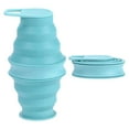 thumbnail image 1 of Thin Folding Sports Water Bottle | Portable Silicone Travel Cup for Cycling Fitness and Outdoor Activities | Compact Leak-Proof Design for Easy Storage and Use, 1 of 6