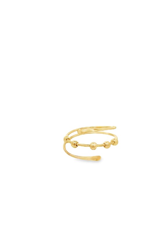 Thin Free Slide Bead Wrap Ring (D80)