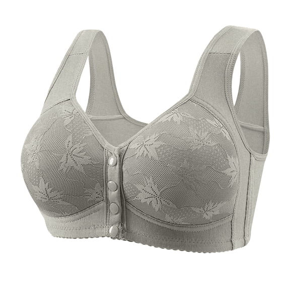 Thin Front Closure Bras for Women Seamless Wireless Comfort Supportive No Underwire Convenient Everyday Bralettes