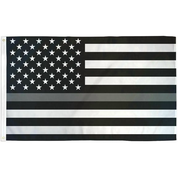 Thin Gray Line Flag 3X5 Support Corrections Officers Thin Line Flag Grey Line Us