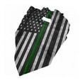 thumbnail image 1 of Thin Green Line Flag Dog Bandana Adjustable Dog Bib Scarf Handkerchief For Large Medium Small Dogs Cats Pets, 1 of 6