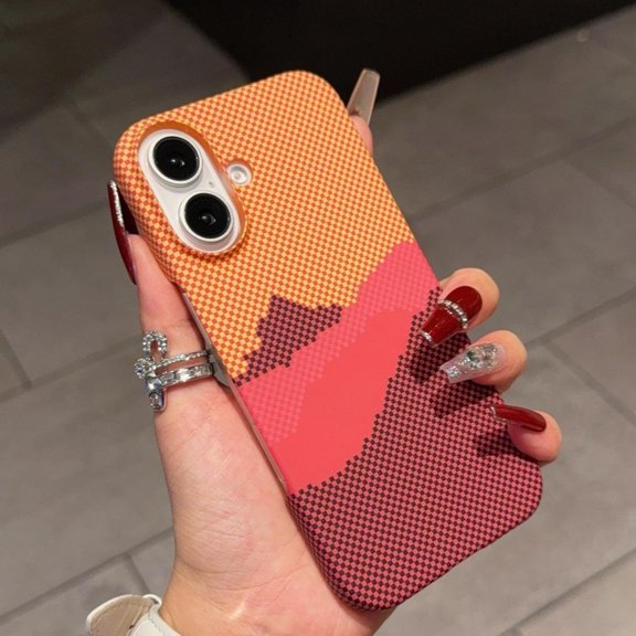 Thin Hard Pc Carbon Fiber Pattern Matte Case for iPhone 15 14 Pro Max 16 Pro Plus 13 12 Shockproof Cover(for iPhone 12 Pro/A1)