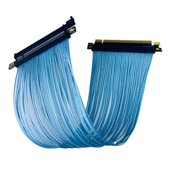 Thin Highly Speed PCIE4.0 X16 Risers Cable GPU Extension Cable Enhances Cooling for AI Server 3090 15cm/5.91inch
