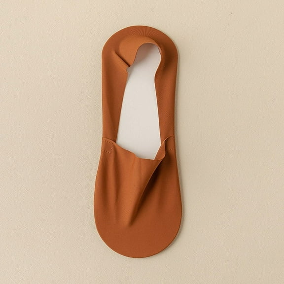 Thin Ice Silk No-Show Socks with Towel Bottom,Anti-Odor Non-Slip Invisible Short Socks For Men's (One Size,6 Pair)