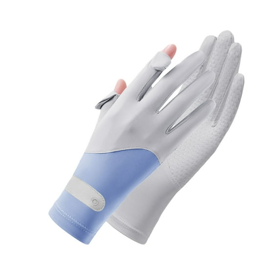 Thin Ice Silk Sun Gloves for Women Men UV Protection Driving Cycling Gloves with Touchscreen Fingers Non-Slip Breathable Summer Outdoor Gloves