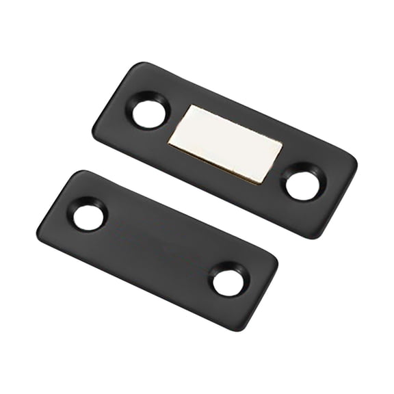 Thin Invisible Magnetic Door Stoppers, Strong Adsorption Household Tools, Comes with Glue and Screws for Easy Installation, Protects Walls and Doors from Collision Damage Quietly, B, 1pc