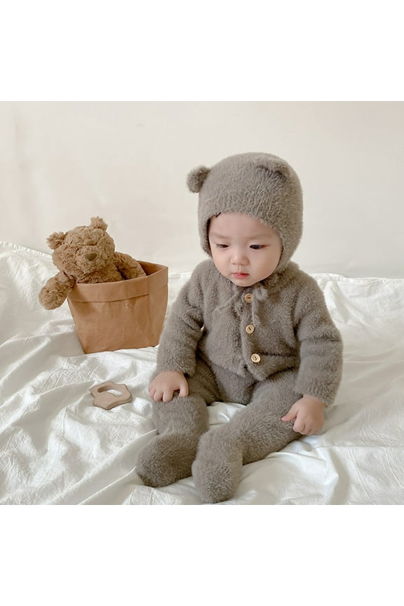 Thin Jumpsuit Warm Long Sleeve Mink Velvet Cute Clothes For Men And Women