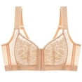 thumbnail image 1 of Thin Lace Wireless Bra Women's Integrated Underwear Comfortable Support for Daily Wear Sports Yoga and Fashion #Beige,40, 1 of 2