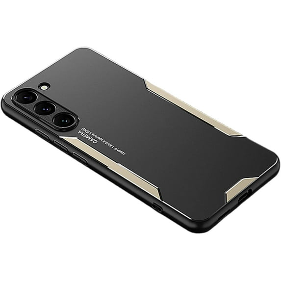 Thin and Light Aluminum Alloy Phone Case for Samsung Galaxy A72 A52 A32 5G 4G, Shockproof Metal Matte Back Cover, Durable Protective Hot Shell with Soft Borders(Gold,A72 4G/5G)