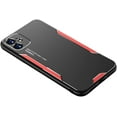 thumbnail image 1 of Thin and Light Aluminum Alloy Phone Case for iPhone 14 13 12 11 Plus Pro Max Mini, Shockproof Metal Matte Back Cover, Durable Protective Hot Shell with Soft Borders(Red,12 Pro max), 1 of 8