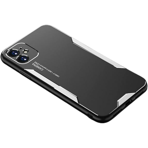 Thin and Light Aluminum Alloy Phone Case for iPhone X XS XR SE 8 7 6 6S Plus Max, Shockproof Metal Matte Back Cover, Durable Protective Hot Shell with Soft Borders(Silver,XS Max)