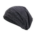 thumbnail image 1 of Thin Lightweight Cotton Summer Beanie Hat, Stretch Breathable Skull Sleep Cap, Quick Dry Sports Headwear, Baggy Soft Cap for Running, Cycling, Fishing and All Day Indoor Rest Use,Black, 1 of 8
