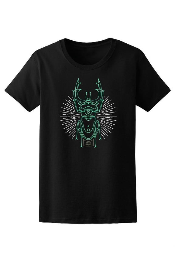 Thin Line Green Beetle Tee Women's -Image by Shutterstock