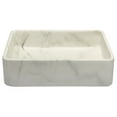 thumbnail image 1 of Thin Lip Rectangular Vessel Sink in Guanxi White Marble, 1 of 12