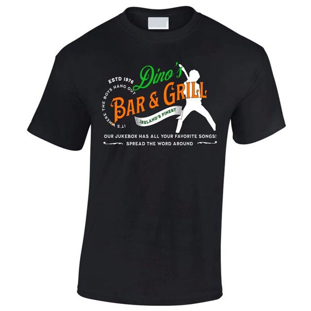 Thin Lizzy Inspired TShirt Phil Lynott Dino's Bar and Grill Dtg