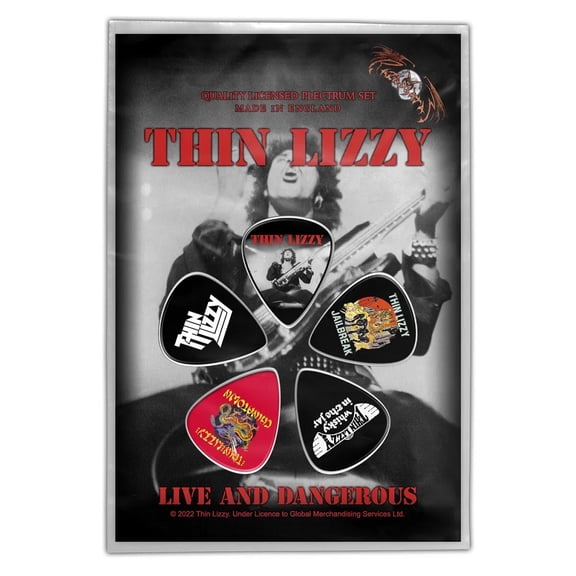 Thin Lizzy - Live and Dangerous Guitar Picks (Set of 5)