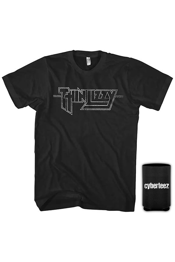 Thin Lizzy Logo Distressed T-Shirt + Coolie (M)