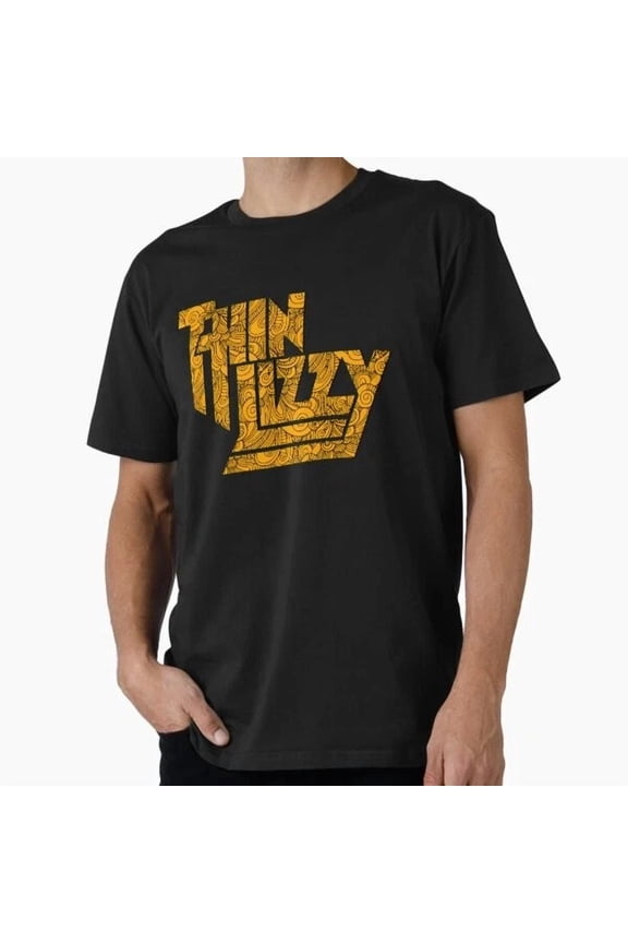 Thin Lizzy Text T-Shirt S-5XL, Birthday Gift