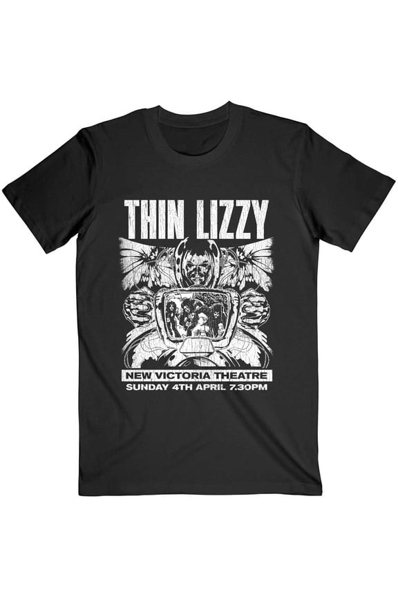 Thin Lizzy Unisex T-Shirt Jailbreak Flyer (Large)