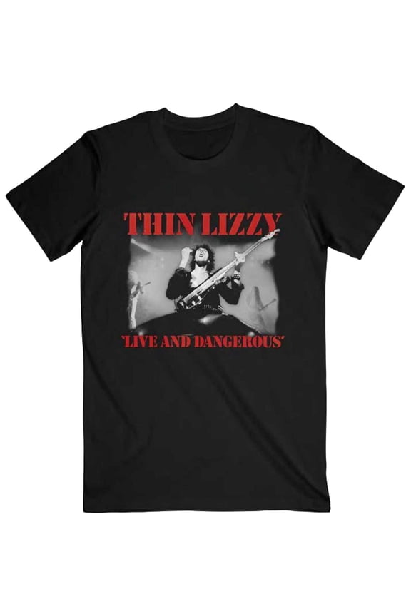 Thin Lizzy Unisex T-Shirt Live & Dangerous (Small)