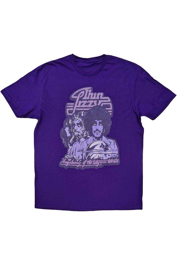 Thin Lizzy Unisex T-Shirt: Vagabonds of the Western World Mono Distressed (X-Large)