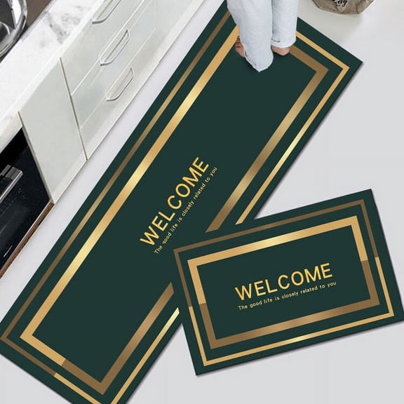 Thin Long Kitchen Mat Washable Area Rugs Hallway Balcony Corridor Carpet Laundry Room Washable Floor Mats Home Entrance Doormat