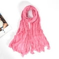 thumbnail image 1 of Thin Long Sun Protection Beach Scarves Pashmina Scarf Wrap Hijab Shawls PINK, 1 of 8