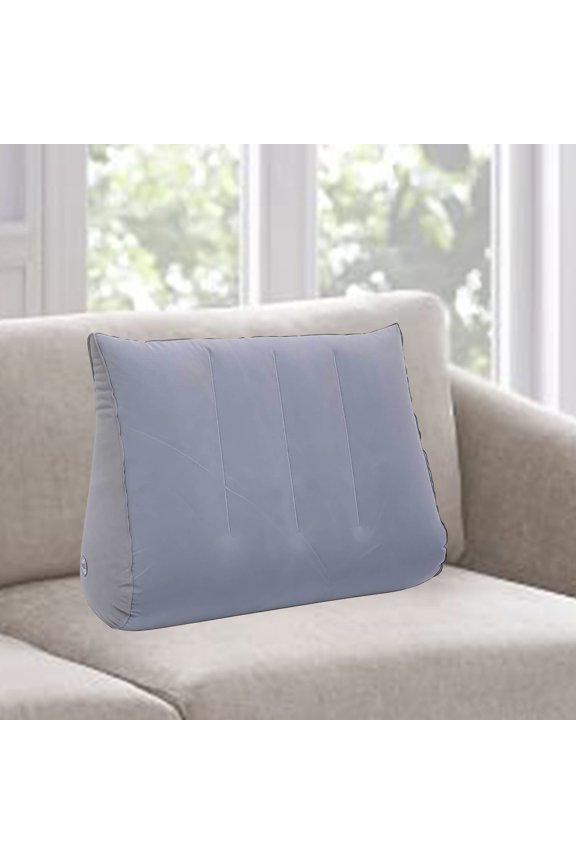 Thin Low Pillow for Side Sleepers, Cervical Support Pillow with Pvc Construction, 45x36x16cm Ergonomic Design for Neck Pain Relief, Pressure Reducing Sleep Aid for Travel and Home Use