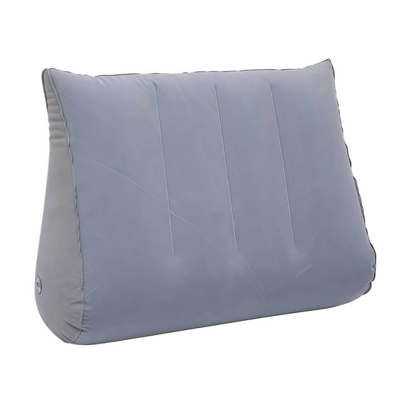 Thin Low Profile Pillow Pe Hose Core Sleep Aid Cervical Support Pressure Relief Gray Pvc Construction Gray