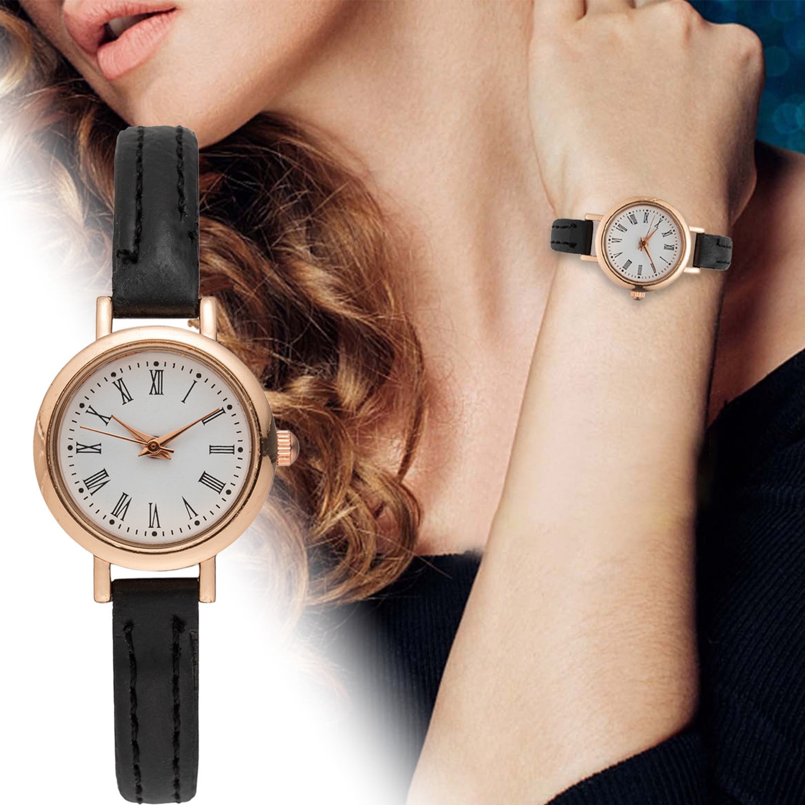 Thin Mens Watch Mens Nylon Watch Bands Leather for Women with