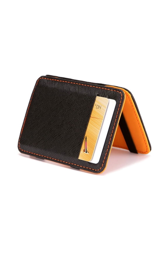 Thin Mini Wallet Men Business PU Leather Magic Wallets Credit Card Holder