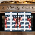 thumbnail image 1 of Thin Navy Lines Kitchen Towels Set of 3, Patriotic Bow Vintage Distressed Striped Absorbent Dish Towels for Kitchen, Microfiber Hand Towel, Quick Drying Tea Towel for Cleaning Decorative Dishcloths, 1 of 7