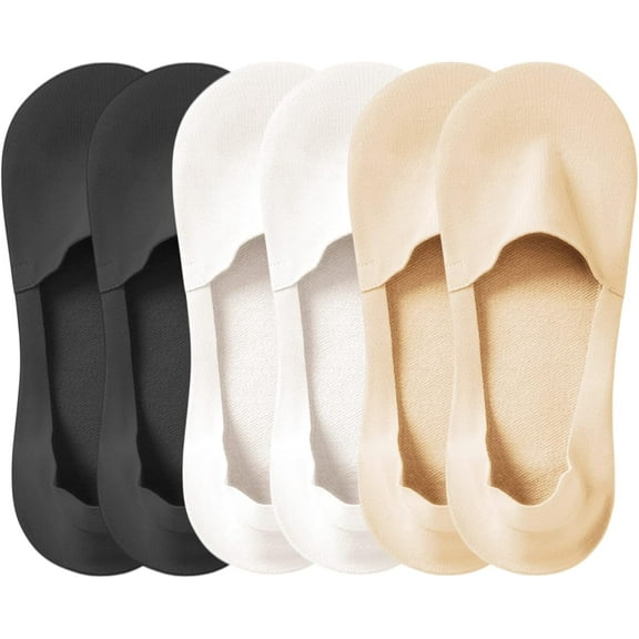 Thin No Show Socks (Women 5-12), Made of Ice Silk Surface on the Surface & Cotton on the Bottom