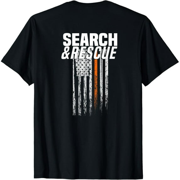 Thin Orange Line Search & Rescue SAR Emergency Team T-Shirt