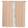 thumbnail image 1 of Thin Orange Striped Kitchen Curtains 63 Inch Length, Farmhouse Modern Stripes Tiers Curtains for Living Room Berdoom Bathroom, Light Filtering Drapes Rod Pocket Window Treatment 2 Panels 42"Wx63"L, 1 of 9