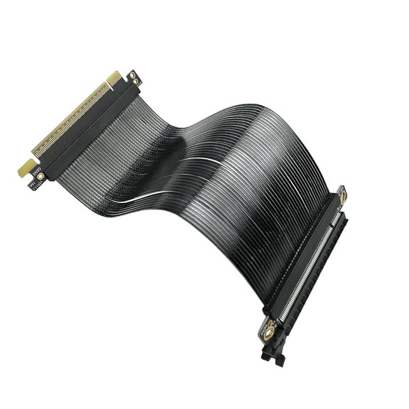 &Thin PCIe5.0 X16 Extension Cable With 180degree Parallel Direction Design And High Frequency for Servers