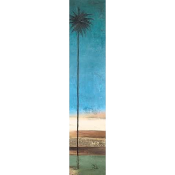 Thin Palms II - In Coastal Colors Poster Print by Patricia Pinto (8 x 24)