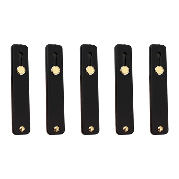 Thin Phone Holder Stand 5 Pack with Slide Grip Adhesive Back for Hand Holding and Handsfree Viewing